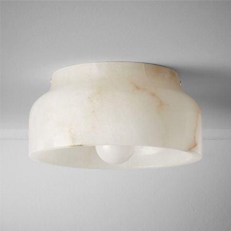 Edie Alabaster Flush Mount Light + Reviews | CB2 Chill At Home, Modern Flush Mount Lighting, Modern Flush Mount, Mount Ceiling Lights, Forging Metal, Flush Mount Light, Lighting Ceiling, Mount Light, Lighting Inspiration