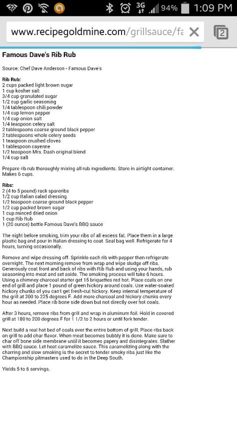 Famous Dave's Rib Rub Recipe Rib Rub Recipe Dry, Rib Rub Recipe, Recipes Cheesecake, Bbq Dry Rub, Homemade Dry Mixes, Dry Rub Recipes, Rib Rub, Dry Rubs, Homemade Spice Mix