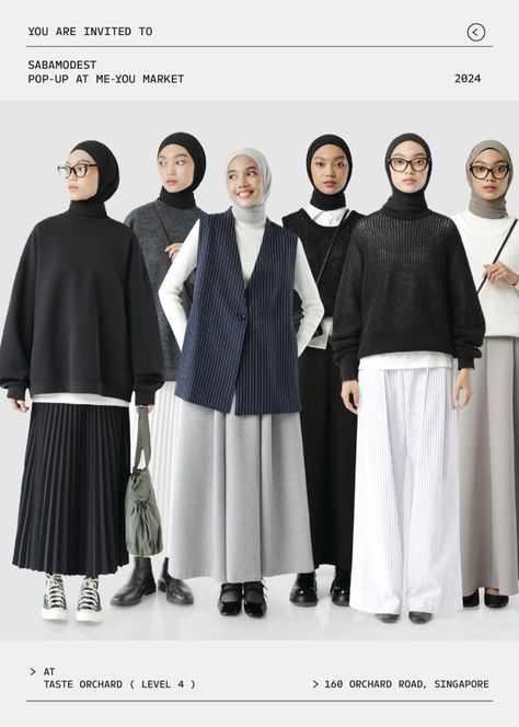 Hijab Dress Outfit Casual, Simple Dress Hijab Classy, Hijab Classy Outfits, Hijabi Classy Outfit, Modest Hijabi Outfits Casual, Hijabi Work Outfits, Black Outfit Hijab, Modest Outfits Muslim, Muslimah Fashion Casual