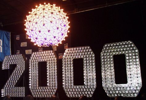 2000 Millennium | Why NYC Drops an 11,875 Pound Ball on New Year's Eve - Conor ... Back To December, 2000 Aesthetic, Eighth Doctor, Engineers Day, Earth Illustration, New Year's Eve Celebrations, Ball Drop, Year 2000, Waterford Crystal