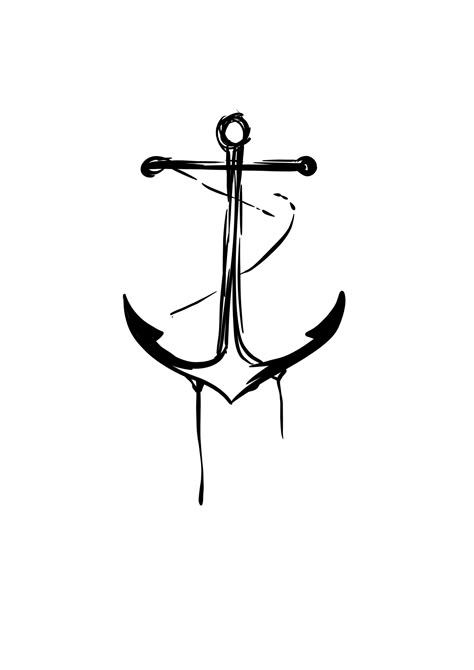 Forearm Anchor Tattoo Men, Abstract Anchor Tattoo, Anchor Line Art, Men’s Anchor Tattoo, Anchor Tattoo For Men, Navy Anchor Tattoos, Anchor Sketch, Anchor Drawing, Paint Quotes