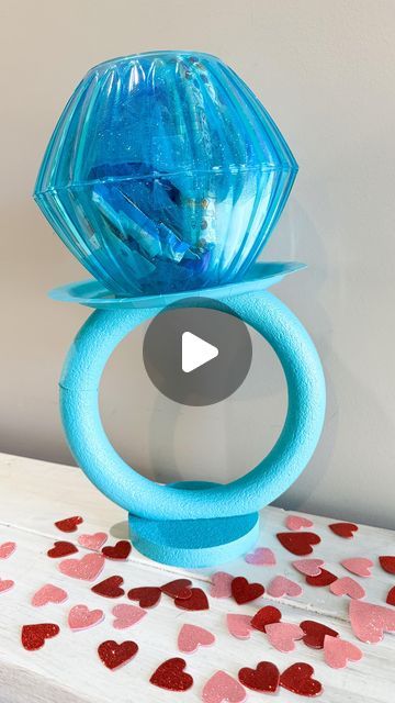 Rachael Clark on Instagram: "DIY Giant Ring Pop! Grab everything you need (minus the spray paint) from @dollartree ! I’ve been wanting to make one of these since last year! Love this for Valentine’s Day! I’ll be posting all the goodies I put in it later! . . . . #diy #diycraft #diyproject #dollartree #dollartreediy #giantringpop #valentinesdaygift #valentinesbasket #diygift #diygiftideas" Dollar Tree Lollipop Diy, Ring Pop Craft, Diy Giant Ring Pop, Ring Pop Diy, Giant Ring Pop, Lollipops Diy, Ring Pop, Tree Rings, Instagram Diy