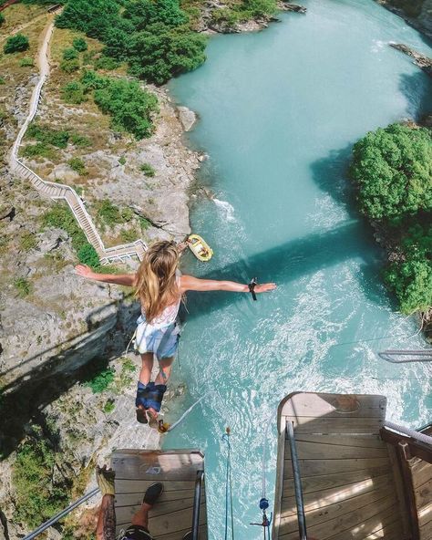 New Zealand Trip, Bungee Jump, New Zealand Itinerary, Adventure Guide, Bungee Jumping, 13 Days, Travel Humor, Summer Bucket Lists, Summer Bucket