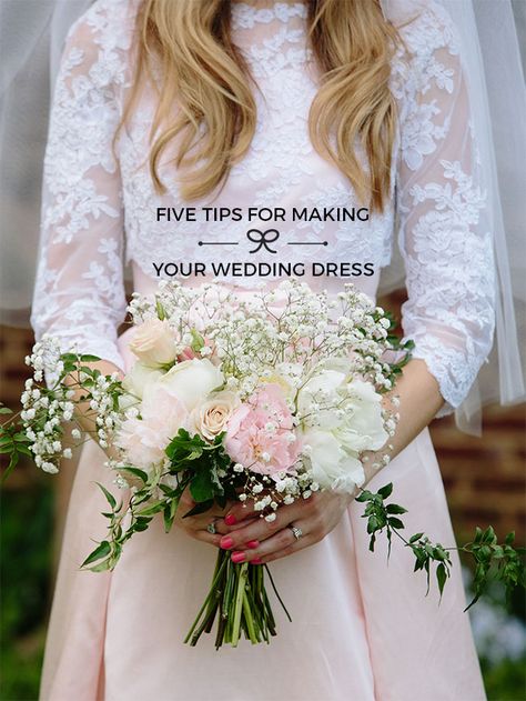 Five Tips for Making Your Wedding Dress - Tilly and the Buttons Homemade Wedding Dresses, Wedding Dress Sewing Patterns, Tips For Sewing, Making A Wedding Dress, Plus Size Summer Fashion, Wedding Dress Types, Evening Dresses Uk, Sheath Wedding Gown, Wedding Dress Ideas