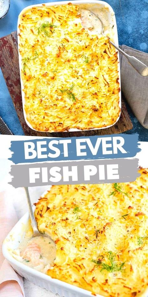 Healthy Fish Pie, Fish And Potato Casserole, Haddock Casserole Recipes, White Fish And Potato Recipes, Fish Pie Recipes, Cod Fish Casserole Recipes, Fish Dishes Recipes Easy Dinners, White Fish Casserole Recipes, Fish Pie Recipe Easy