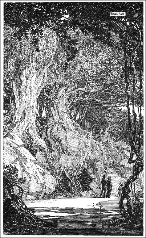 Franklin Booth “Garden in Phonta Delgada, Portugal” 1914 (… | Flickr Franklin Booth, Old Illustration, White Drawing, Wood Engraving, Black And White Drawing, Black And White Illustration, Art And Illustration, 판타지 아트, Ink Illustrations