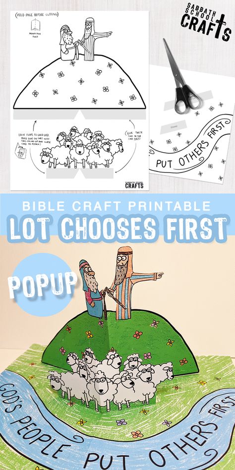 popup paper bible craft lot and abram Lot Bible Craft, Abraham And Lot Separate Craft, Lot And Abraham Craft, Abram Bible Craft, Abram And Lot Separate Craft, Put God First Craft, Abram And Lot Activity, Abram Follows God Craft, Abram And Lot Craft