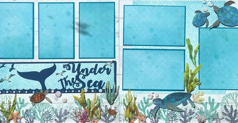 Aquarium Scrapbook, Cruise Scrapbook Layouts, Travel Scrapbooking Ideas, Scrapbooking Vacation, Summer Scrapbook Ideas, Vacation Scrapbook Ideas, Book Sketches, Scrapbook Ideas Layouts, Hawaiian Honeymoon