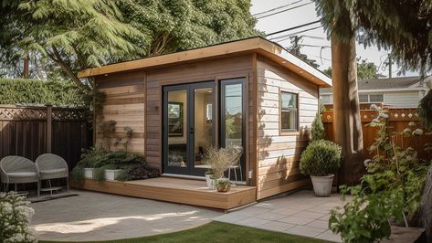 Tiny Home Backyard Guest Houses, Grandma Pods, Backyard Tiny House, Tiny Guest House, Mother In Law Cottage, Backyard Guest Houses, Granny House, Granny Pod, Pod House