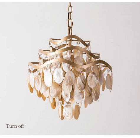 Beachy Conch Shell Coastal Pendant Chandelier Lamp Seashell Light Fixtures, Hanging Seashell Chandelier, Shell Black Chandelier, Handmade Shell Chandelier, Coastal Pendant, Small Shell Chandelier, Capiz Chandelier, Coastal Chandelier, Acrylic Chandelier