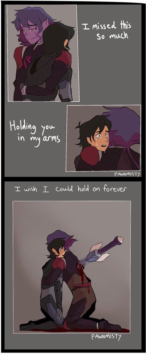 First of..... WHO GAVE YOU THE RIGHT?! THEY WILL NOT KILL HER OFF! IT. WILL. NOT. HAPPEN!!!!!!!!!!!!!!!!!!! KEITH FINALLY GOT HER BACK!!!!!!!!!!!! DX Pregnant Keith Voltron, Keith Kogane Comic, Hurt Keith Voltron, Voltron Keith Injured, Voltron Keith Hurt, First Kill Fanart, Keith And Krolia, Keith Kogane Fanart, Voltron Force