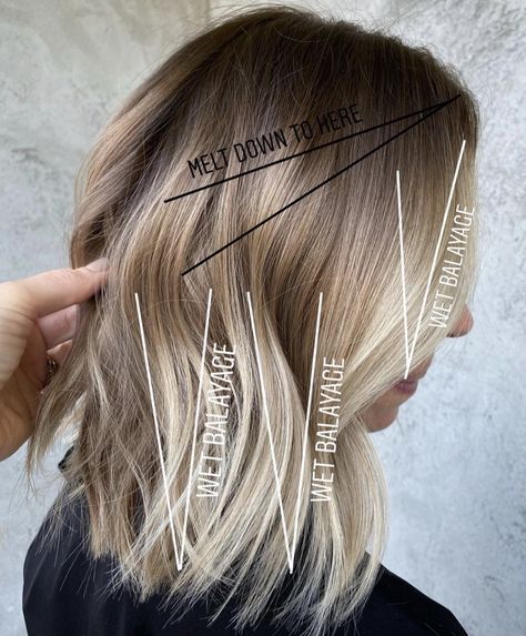 Root Stretch Hair, Level 7 Hair, Level 6 Hair Color, Blonde Chronicles, Level 7 Hair Color, Shadow Root Blonde, Root Melt, Blonde Hair With Roots, Color Consultation