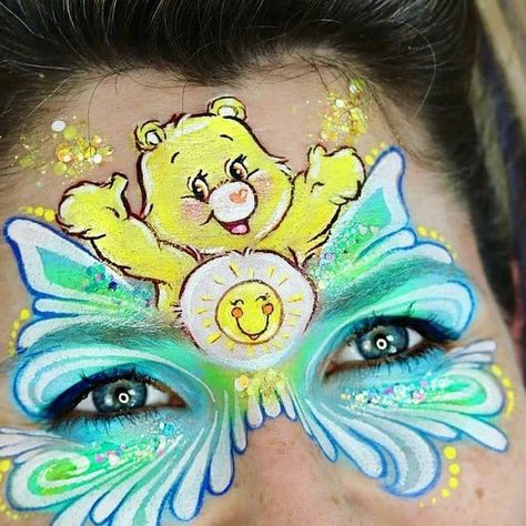 Care Bear Face Paint, Bear Face Paint, God Of The Sun, The Care Bears, Bear Face, Instagram Family, Care Bear, Care Bears, Instagram Repost