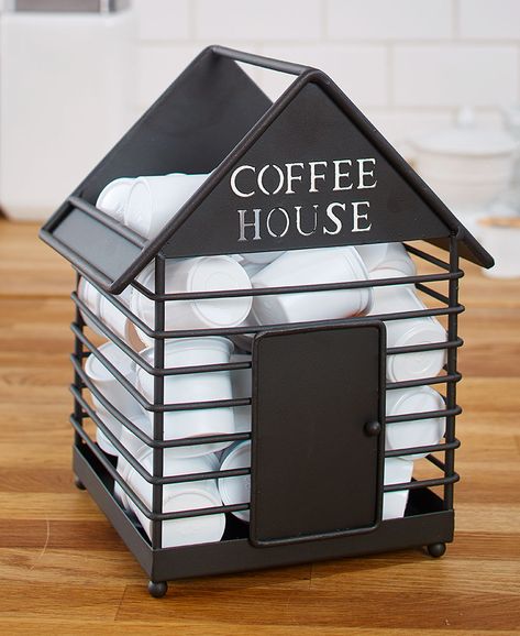 Coffee Kup Keepers | LTD Commodities House Keeper, Keurig Mini, Mug Storage, Coffee Bar Station, Coffee Holder, Coffee Pod Holder, Coffee Storage, Metal House, Large Appliances