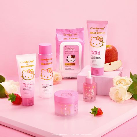 Simply clean and supercute 🎀 The Creme Shop x Hello Kitty KLEAN BEAUTY™ skincare collection is now available online and in select Walmart stores! Hello Kitty Skin Care, Sanrio X Creme, Hello Kitty X Creme, Hello Kitty Creme, Creme X Hello Kitty, Creme Hello Kitty, The Creme Shop Sanrio, Kawaii Skincare, Hello Kitty Skincare Products