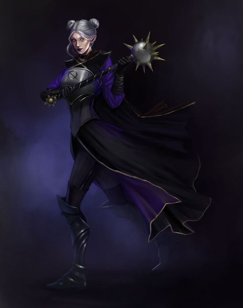 ArtStation - Reini, Cleric of Tymora Cleric Of Tymora, Twilight Cleric Dnd, Twilight Cleric, Warrior Priest, Dnd Cleric, Character Bank, Dungeons And Dragons Characters, Dnd Characters, Character Illustration