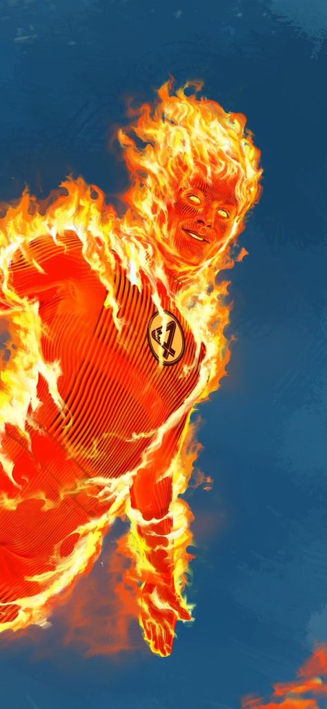 Xmen Comics Wallpaper, X Men Comics Wallpaper, Fantastic Four Aesthetic, Xmen Wallpaper Comic Art, Xmen Wallpaper Aesthetic, Fantastic Four Aesthetic Marvel, The Human Torch, Marvel Human Torch, Human Torch Comics