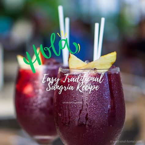 Authentic Spanish Sangria Recipe Sip on Spanish Tradition in Every Glass! Sangria's story goes way back! Picture this: we're in Spain, where the sun's shining bright, and folks want something refreshing. Way back when, people used to mix water with wine because, you know, wine can be pretty strong on its own. But, that wasn't super exciting.So, #AuthenticSangriaRecipe #ClassicSangria #FruityBeverage #HomemadeCocktail #RefreshingDrink #SpanishDrink #TraditionalRecipe Spanish Sangria Recipes Spain, Traditional Spanish Sangria Recipes, Spanish Sangria Recipes, Spanish Sangria, Barcelona Style, Homemade Cocktails, Sangria Recipe, Sangria Recipes, Oranges And Lemons