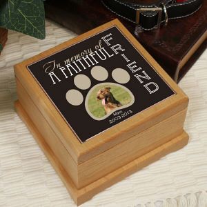 Personalized Faithful Friend Memorial Photo Urn Pet Cremation Urns, Personalized Pet Gifts, Dog Urns, Wooden Urn, Pet Cremation, Personalized Pet Memorial, Pet Sympathy, Memorial Urns, Pet Memorial Gifts