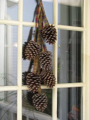 North Carolina...land of Magnolia and PINECONES... - The Everyday Home Pine Cone Decorations, Cones Crafts, Pine Cone Crafts, Noel Christmas, Pine Cone, Fall Thanksgiving, Yule, The Window, Pine Cones