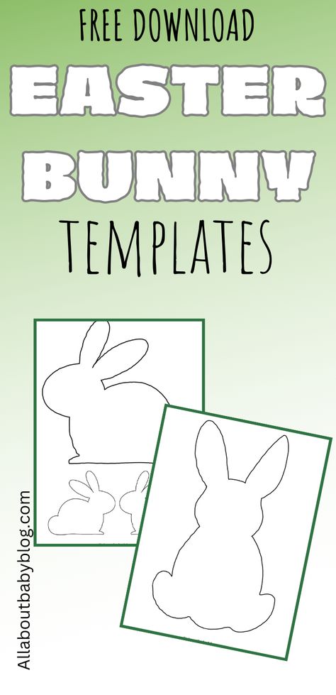 Easter Bunny Template Free Pattern, Bunny Patterns Printable, Easter Bunny Pattern Free Printable, Easter Template Free Printable, Free Bunny Patterns Printable, Bunny Images Free Printable, Easter Patterns Printable, Easter Rabbit Template Free Printable, Fabric Bunny Patterns Free Printable