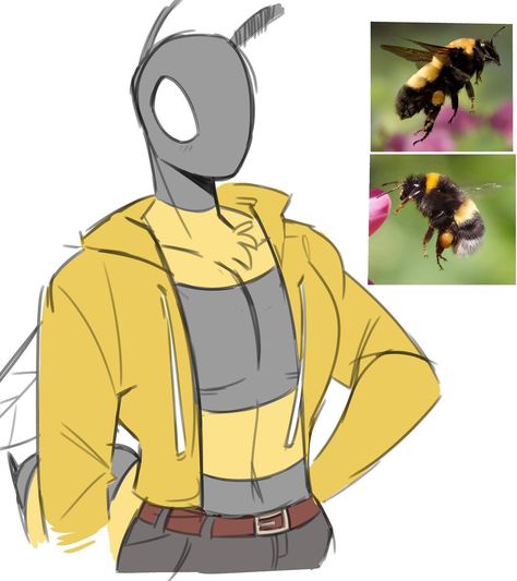 29.6k Likes, 122 Comments - Quill (he/they) (@idolomantises) on Instagram: “Wanted to introduce the wasp’s bee husband. It’s still a wip, so don’t expect it to be the final…” Bug Enthusiast, Underground Society, The Wasp, I Hope You Know, Wasp, Magical Creatures, Original Artists, Bumble Bee, Iron Man