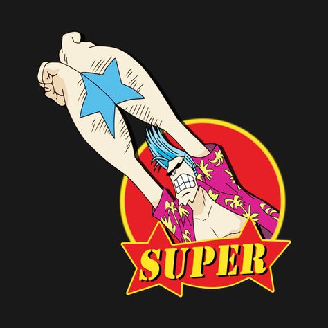 SUPER FRANKY STAR Franky One Piece, One Piece Tattoos, The Pirate King, One Piece Ace, One Piece Funny, Geek Life, One Piece Fanart, Star Tattoos, Anime Tattoos