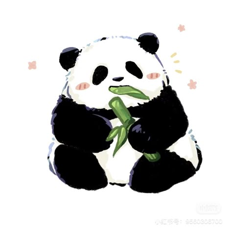 Panda Sketch, Chibi Panda, Cute Panda Drawing, Doodle Pictures, Cute Panda Cartoon, Panda Illustration, Panda Drawing, Happy Panda, Kawaii Panda