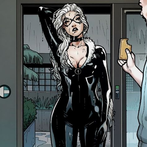 Black Cat Comic Panels, Black Cat Comic Icons, Felicia Hardy Cosplay, Black Cat Wallpaper Marvel, Black Cat Marvel Fanart, Felicia Hardy Wallpaper, Black Cat Icon Marvel, Felicia Hardy Fanart, Black Cat Marvel Costume