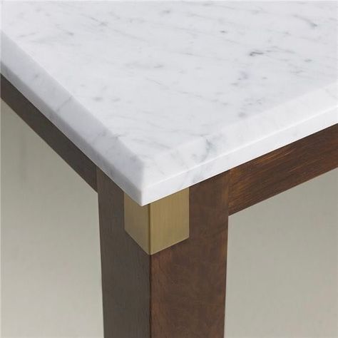 Beautiful detail on this dining table by @promemoria_italy.  Structure in stained ash-wood feet and details in bronze. Available with top in Bianco di Carrara marble Serena Stone and bronze. Woods Ideas, Chamfered Edge, Modern Scandinavian Furniture, Joinery Details, Luxe Interiors, Furniture Details, Marble Table, Carrara Marble, Stairs Design