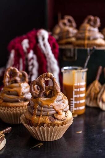 You searched for Harry Potter - Half Baked Harvest Butterbeer Cupcakes, Frosting Chocolate, Butter Cupcakes, Covered Pretzels, Butter Frosting, Half Baked, Butterscotch Chips, Half Baked Harvest, Chocolate Covered Pretzels