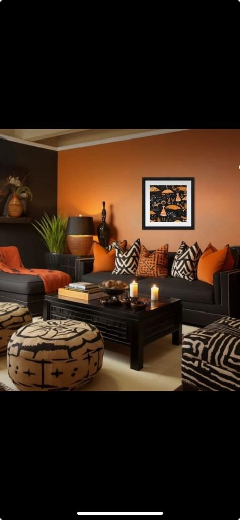 White Living Room Colors, Orange Furniture Living Room, Burnt Orange Living Room Decor, Grey And Orange Living Room, Brown And Cream Living Room, Burnt Orange Living Room, Orange Living Room, Teal Living Rooms, Orange Furniture