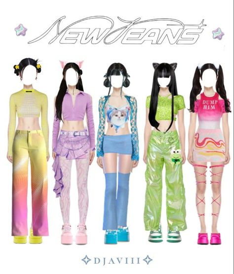 Kpop outfitsinspirationnew jeans outfitsdittohype boykpop girl group outfitsstage outfitsy2k outfits Survival Show Kpop Stage, Nwjns Inspired Outfit, Y2k New Jeans Kpop, K Pop Idols Stage Outfits, New Jean Outfits Kpop, J Pop Aesthetic Outfits, K Pop Fashion Outfits, Easy Outfits With Jeans, Ditto Outfit Inspired