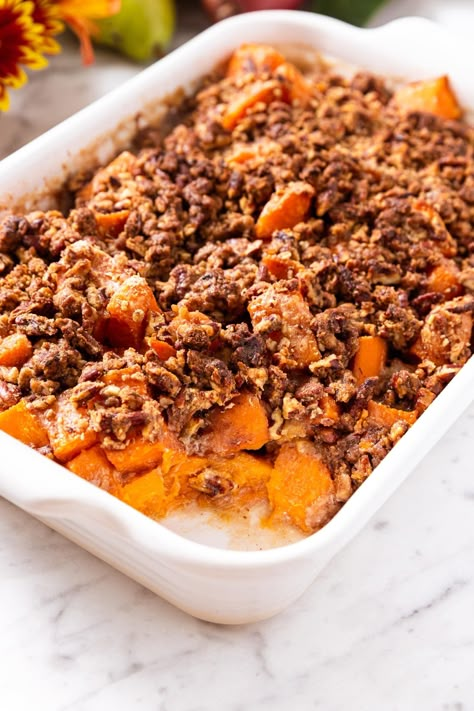 Easy Sweet Potato Casserole Paleo Sweet Potato Casserole, Wyse Guide Recipes, Paleo Running Momma, Wyse Guide, Sweet Potato Casserole Easy, Paleo Thanksgiving, Sweet Potato Recipes Casserole, Gluten Free Thanksgiving, Thanksgiving 2022