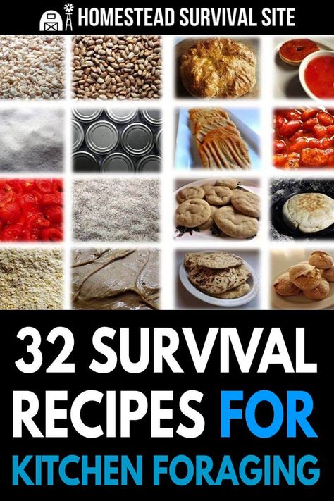 If you're hunkered down and running low on food, here are some survival recipes you can make from the few ingredients you have left. Prepping For Beginners, Survival Recipes, Best Survival Food, Survival Food Storage, Prepper Food, Emergency Preparedness Food, Emergency Food Storage, Survival Items, Emergency Preparedness Kit