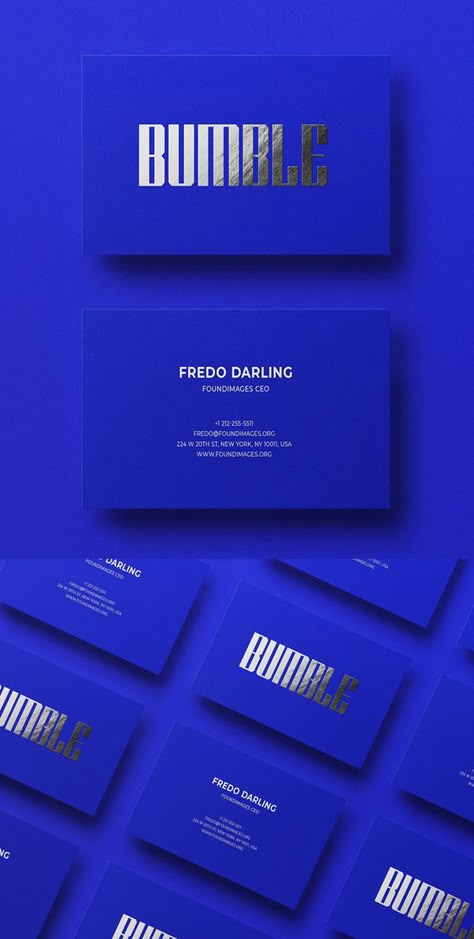 Adobe Illustrator Business Card, Thanks Card Design, Business Card Minimal, Digital Business Card Design, Blue Business Card Design, Smart Business Card, Namecard Design, Best Business Cards, Blue Branding