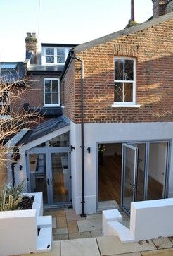 Complete renovation of semi detached house London contemporary-exterior Extended Kitchen Ideas, Lean To Extension, Extended Kitchen, Terrace Extension, House Victorian, Side Return Extension, Sash Window, Victorian Terrace House, Side Extension