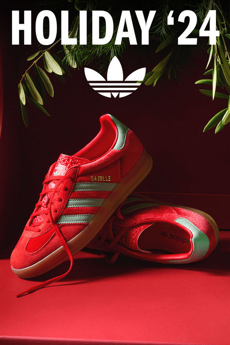 Start the season off right with gifts from adidas that feel right at home. From cozy fleece to colorful matching sets to iconic sneakers, it's never too early to settle into the holidays with style and comfort on your side. Ankle Boots And Jeans, Shoes Guys, Christmas Sneakers, Ankle Boots Outfit, Iconic Sneakers, Boots And Jeans, How To Wear Ankle Boots, Creative Shoes, Streetwear Styles