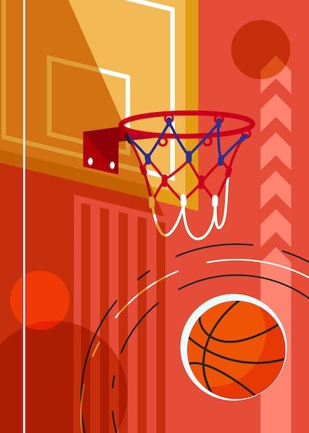 Basketball Animation, Basketball Mural, Basket Poster, Basket Wallpaper, Sports Illustrations Art, Basketball Illustration, Basketball Wall Decor, Sports Illustrations Design, Placard Design