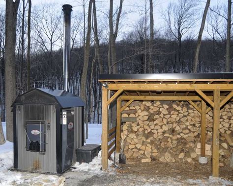 Outdoor Wood Burning Furnace, Storing Firewood, Wood Burning Furnace, Outdoor Wood Burner, Outdoor Wood Furnace, Storage Barn, Wood Furnace, Firewood Shed, Wood Pile