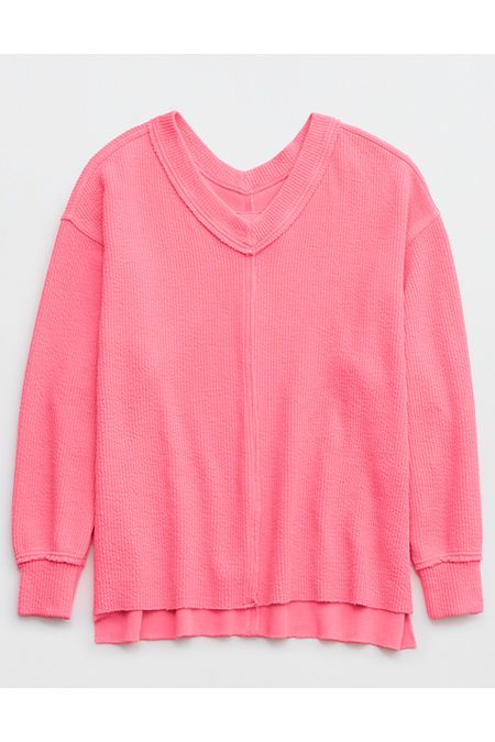 Aerie Wonder Textured V-Neck Sweatshirt Preppy Sweater, Hoodies For Women, Fits Clothes, Cute Preppy Outfits, Cute Sweatshirts, Cute Comfy Outfits, Really Cute Outfits, Cozy Sweatshirts, Mens Outfitters