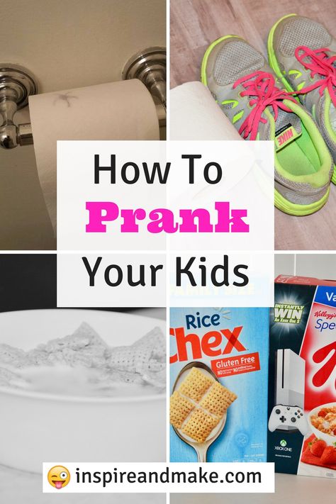 How to prank your kids, spouse, family member, a co-worker, or a friend and continue to laugh thinking about it days later. Kid-related, Kid-friendly Harmless, hilarious, fun pranks, that will make your April Fool’s extra fun. April Fools Tricks, April Fools Food, Funny Pranks For Kids, Best April Fools Pranks, Funny April Fools Pranks, Pranks To Pull, Prank Ideas, Easy Pranks, April Fools Day Jokes