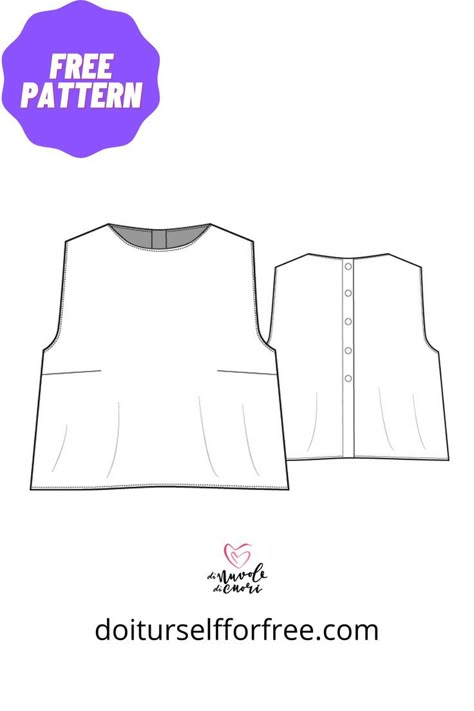 Free Patterns Womens Clothing, Free Linen Shirt Pattern, Linen Shirt Sewing Pattern Free, Easy To Sew Tops For Women, Box Top Pattern Free, Do It Yourself For Free Sewing Patterns, Women’s Shirt Patterns, Easy Sewing Patterns Free Women, Free Womens Top Sewing Pattern