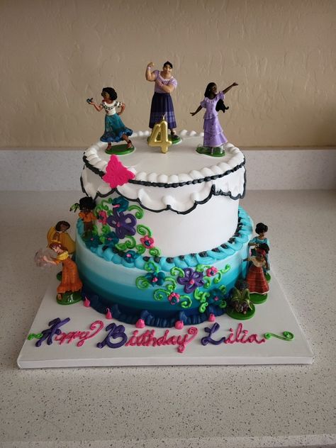 Encanto 2nd Birthday Cake, Mirabel Encanto Cake Ideas, Encanto Bday Cake, Encanto Cake Easy, Mirabel Cake Ideas, Simple Encanto Cake Ideas, Mirabel Birthday Cake, Encanto Cake Simple, Disney Encanto Birthday Cake