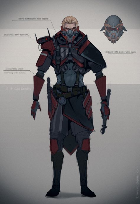 Sith Armor Concept Art, Starwars Oc Concept Art, Star Wars Armor Concept Art, Star Wars Smuggler Oc, Sith Armor, Jedi Armor, D&d Star Wars, Jedi Sith, Mass Effect Art