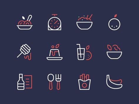 Recipes Chili, Pasta Bread, Bread Sandwich, Data Visualization Design, Icon Design Inspiration, Restaurant Menu Design, Best Icons, Minimalist Architecture, Japan Design