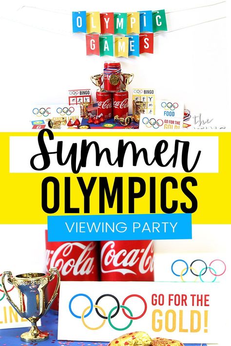 Olympic Viewing Party, Olympic Games For Adults, Olympic Party Games, Adult Summer Party, Summer Olympics Party, Summer Olympics Activities, Olympics Decorations, Olympic Theme Party, Olympics Party