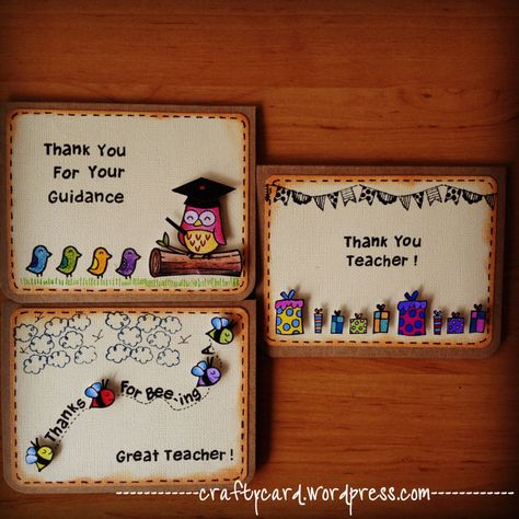 Mini Series 02 - Happy Teachers' Day Teachers Day Speech, New Year Card Making, Owl Graduation, Free Teacher Printables, Unique Business Cards Design, Teachers Day Card, Simple Cards Handmade, Teacher Appreciation Cards, Teachers Diy