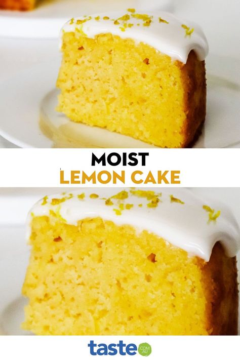 Melt In Your Mouth Lemon Cake, Taste Of Home Lemon Orange Cake, Lemon Pudding Cake Recipe Taste Of Home, 6 Inch Lemon Cake Recipe, Moist Lemon Cake Recipe, Easy Lemon Cake Recipe, Easy Lemon Cake, Nutella Cheesecake Recipes, Glazed Lemon Cake Taste Of Home