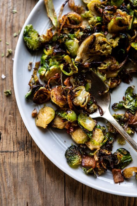 Brown Butter Brussels Sprout and Bacon Ravioli | halfbakedharvest.com #ravioli #pasta #easyrecipes #brusselssprouts Bacon Ravioli, Brussel Sprout Pasta, Beer Braised Chicken, Half Baked Harvest Recipes, Ravioli Pasta, Perfect Mashed Potatoes, Bacon Brussel Sprouts, Shredded Brussel Sprouts, Bacon Salad